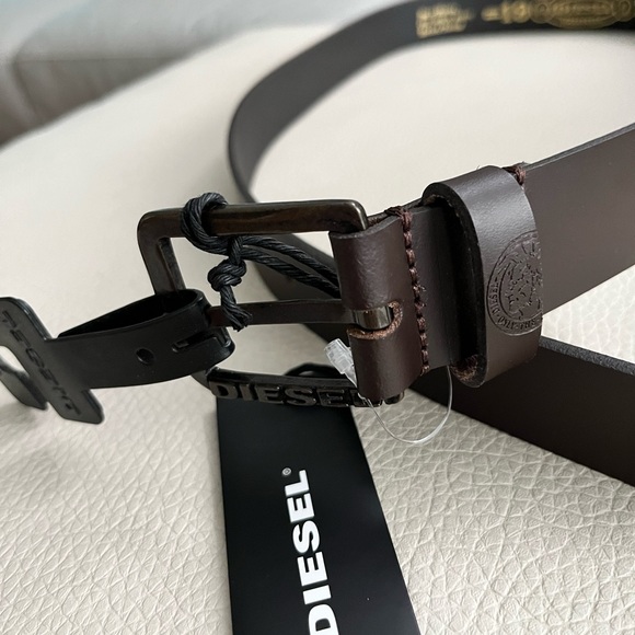 NWT - Diesel Men’s Leather Belt - Belt Size 38 / 95cm - Made in Romania - Picture 2 of 6